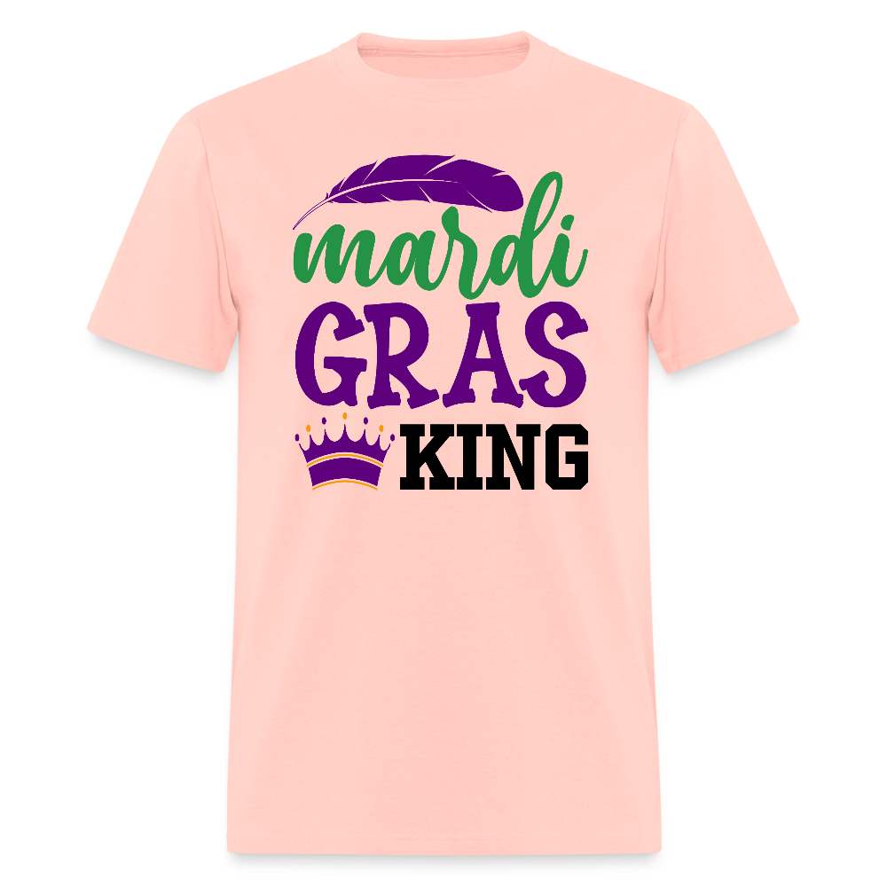 Mardi Gras King Shirt For Men Carnival Season T-shirt - blush pink 