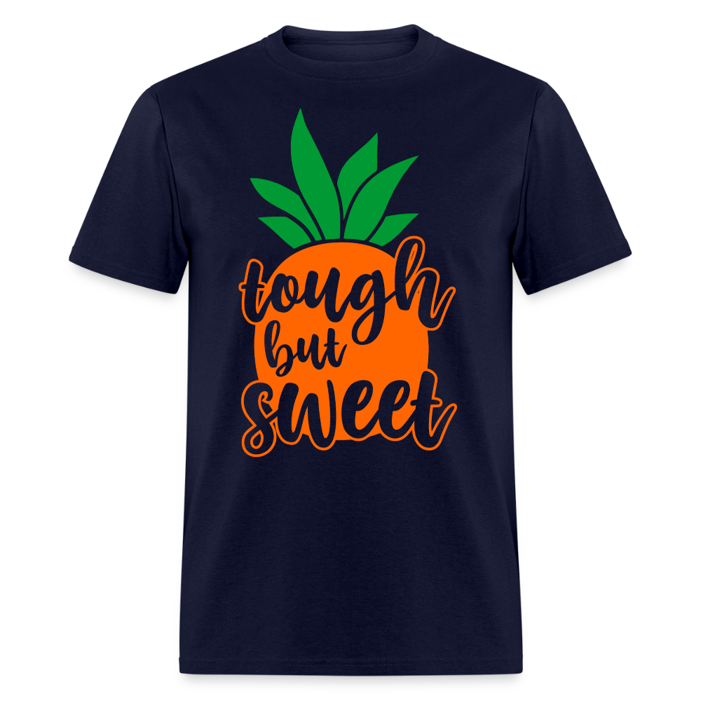 Tough But Sweet Inspirational Pineapple T-shirt - navy