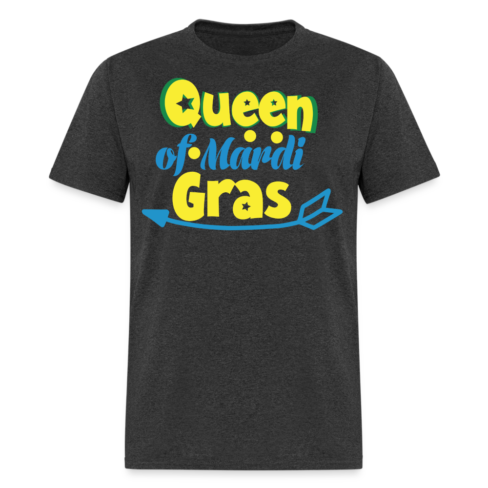 Queen of Mardi Gras Shirt Carnival Festival Celebration T-shirt - heather black