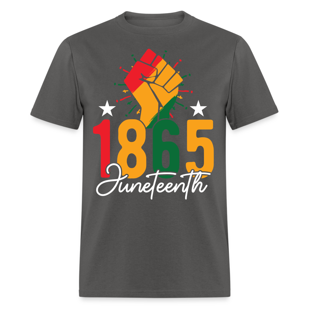 Best Black pride Tee 1865 Black Liberation T-shirt - charcoal