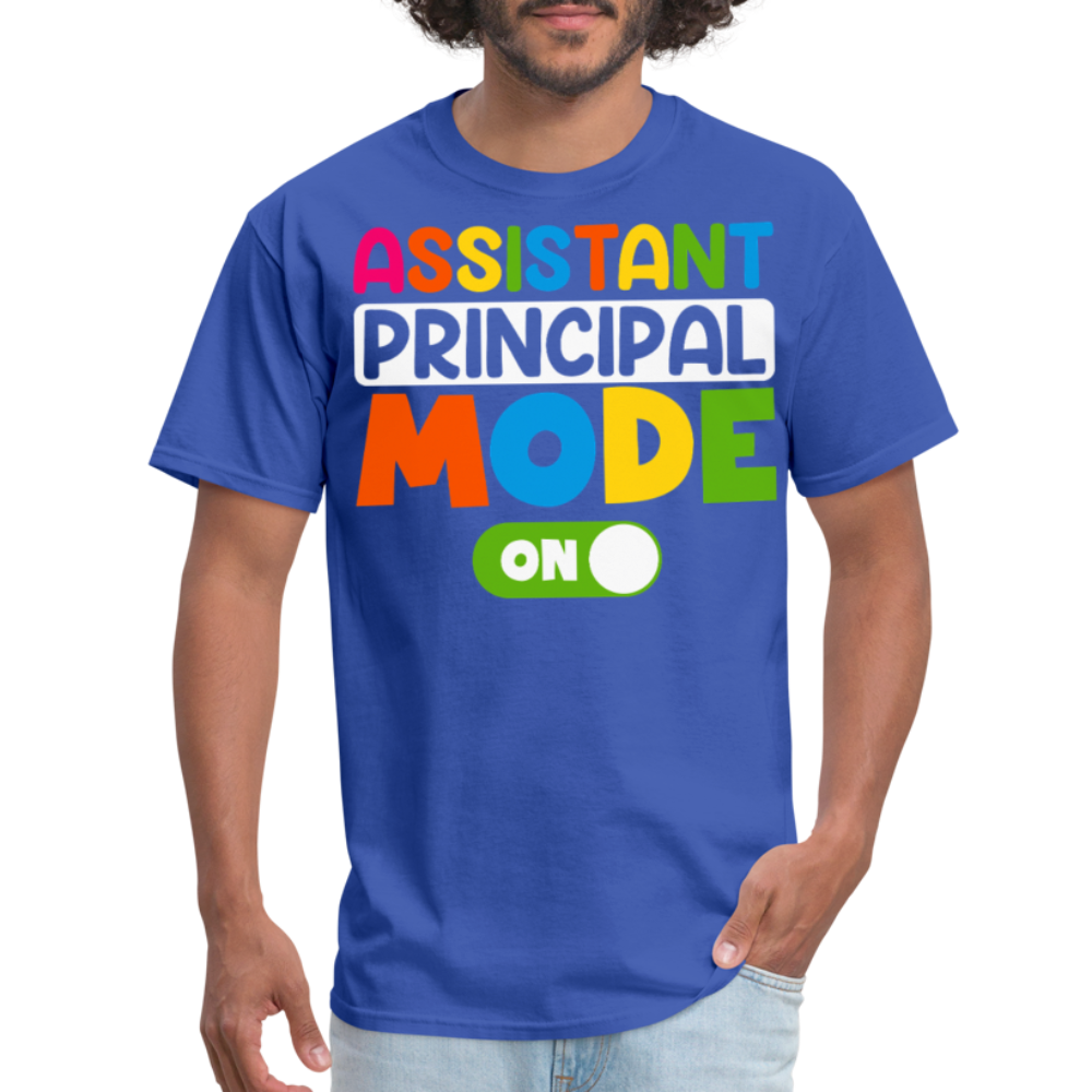 Funny Assistant Principal Shirts For Teachers Principal Mode ON T-shirt - royal blue