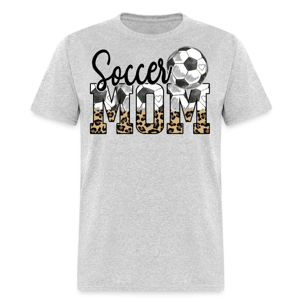 Funny Soccer Mom Tee Leopard Print Women's T-shirt - heather gray