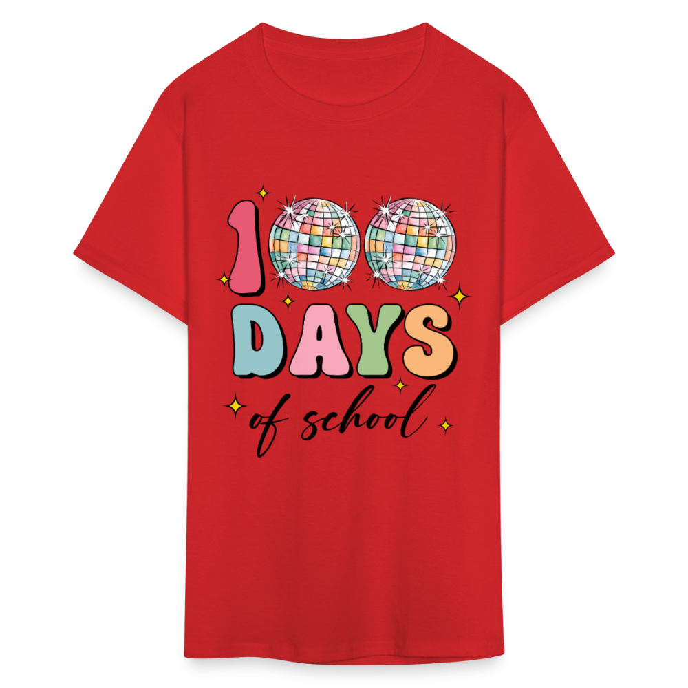 Colorful Teacher Appreciation Gifts Best 100Days Of School T-shirt - red