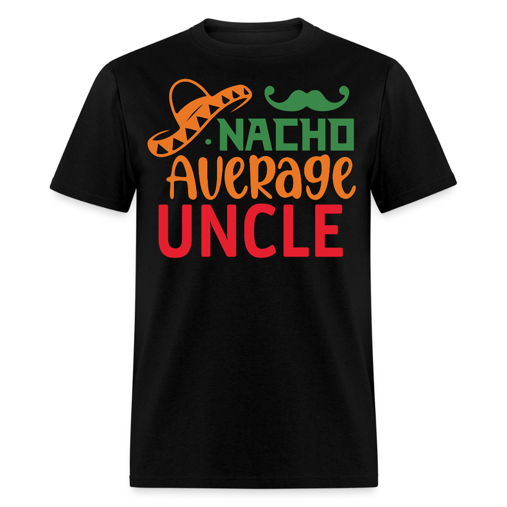 Nacho Average Uncle Fiesta T-shirt - black