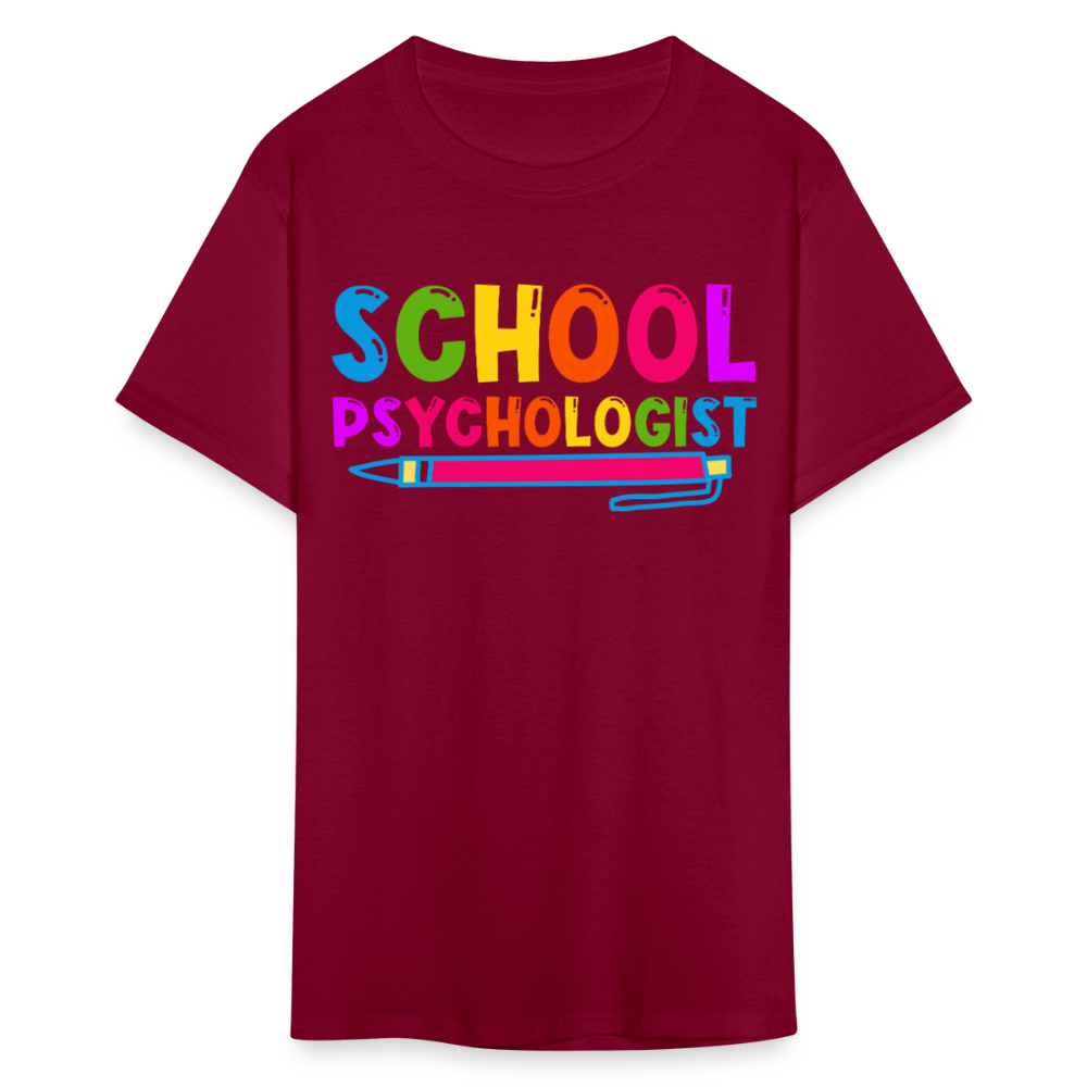 Best Gifts For School Psychologists Mental Health Unisex T-Shirt - burgundy