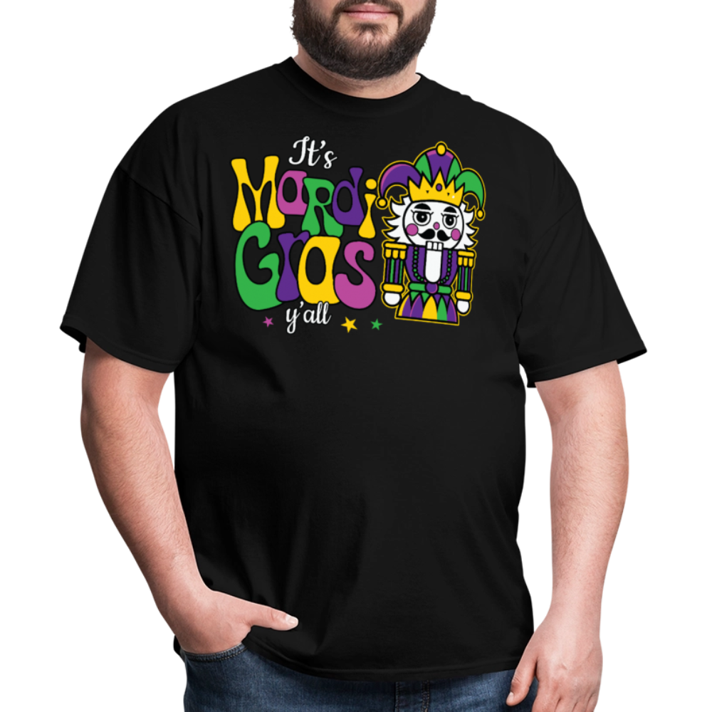 New Orleans festival Tee Mardi Gras jester T-shirt - black