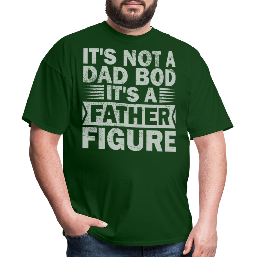 Funny Dad Bod T-shirt For Men Father Figure Shirt - forest green