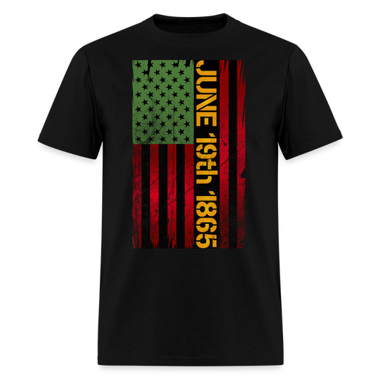 June 19th 1865 Juneteenth Celebration T-Shirt - black