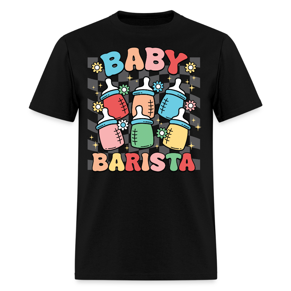 Baby Barista Gift For New Mom And Dad T-Shirt - black