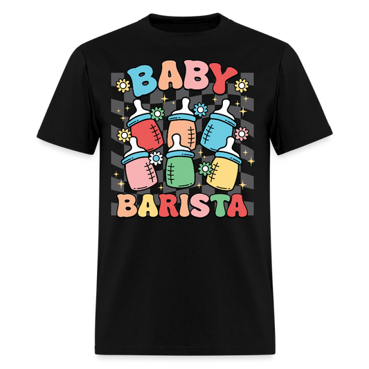 Baby Barista Gift For New Mom And Dad T-Shirt - black