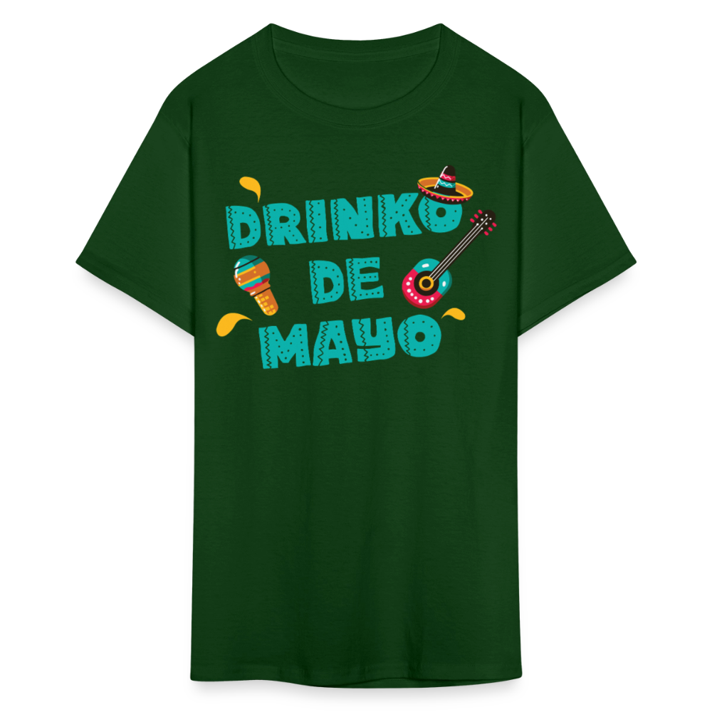 Mexican Fiesta Drinking Outfit Drinko De Mayo Party T-shirt - forest green