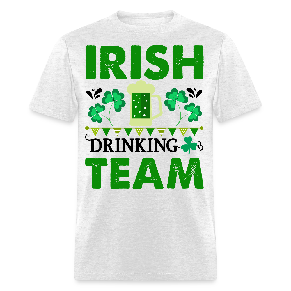 St Patrick’s Day Beer Mug Shamrock T-shirt - light heather gray