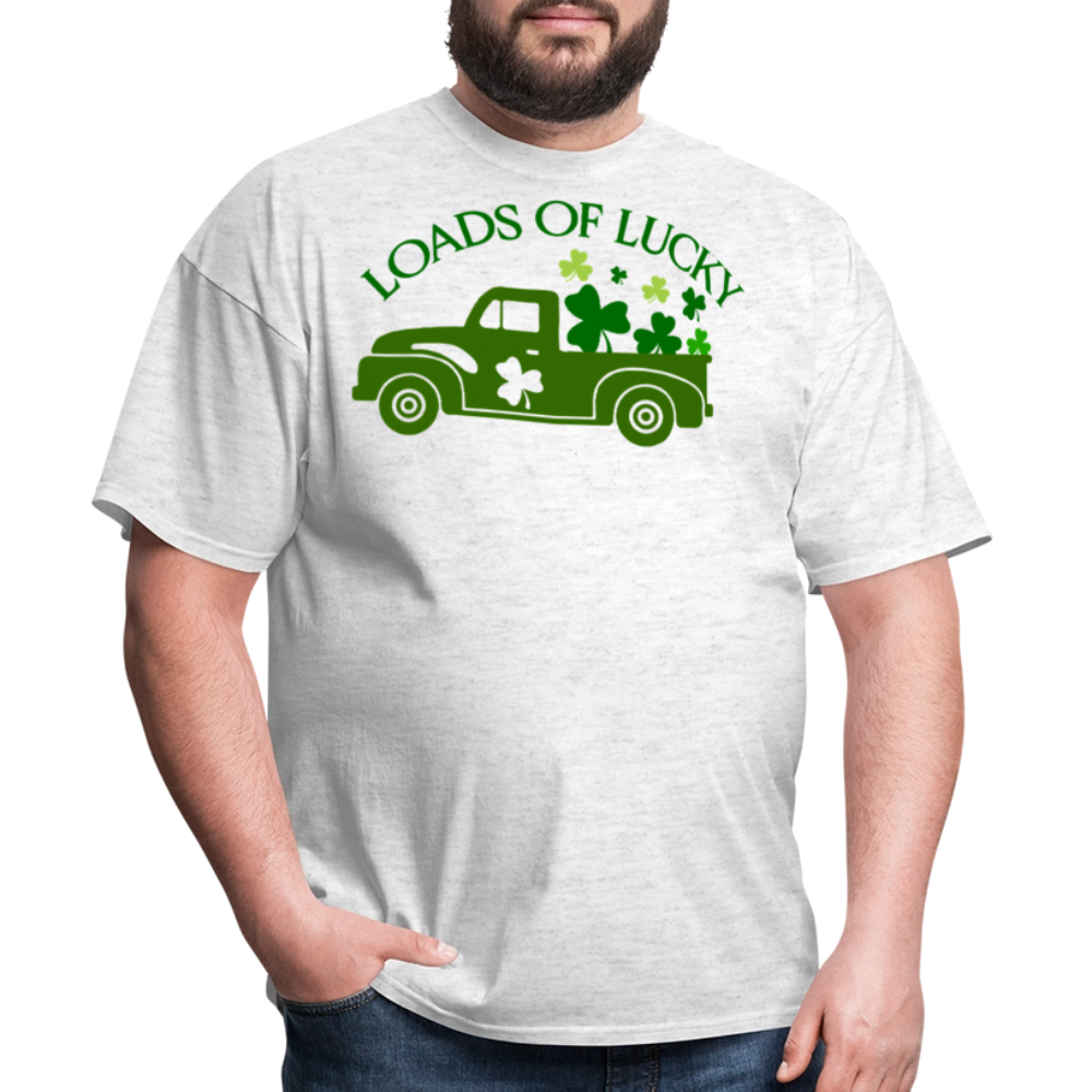 St Patrick’s Day Lucky Truck T-shirt - light heather gray