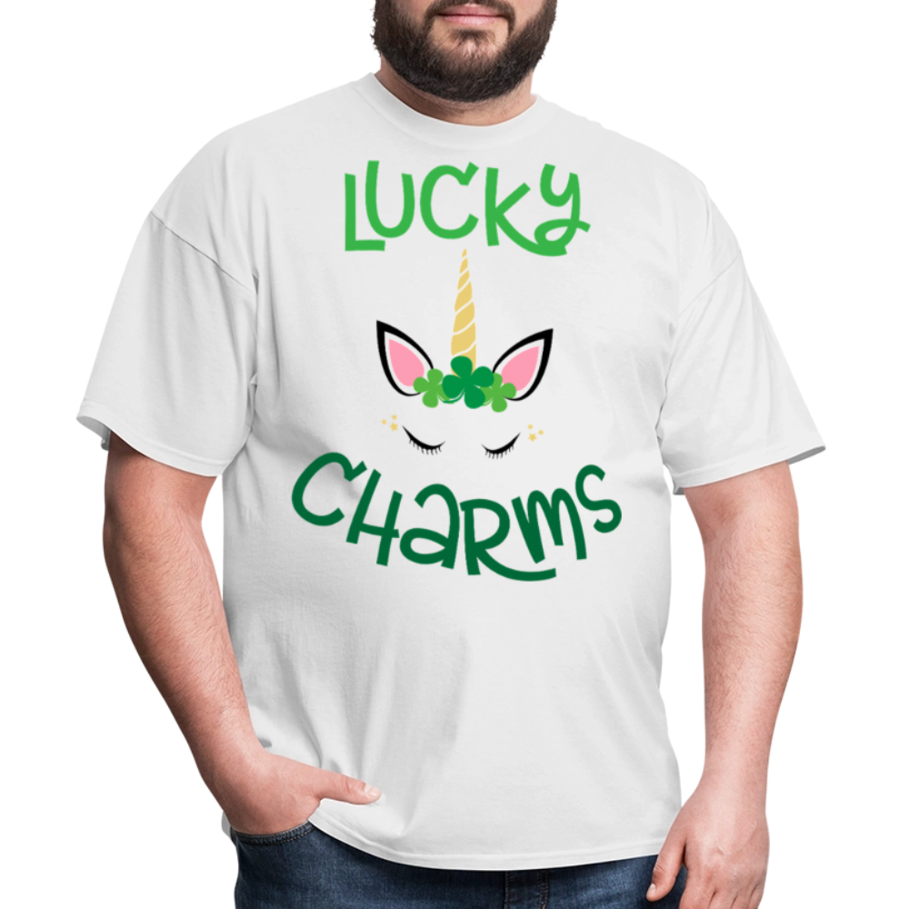 Lucky Charms Unicorn Tee For St Patty’s Day T-shirt - white