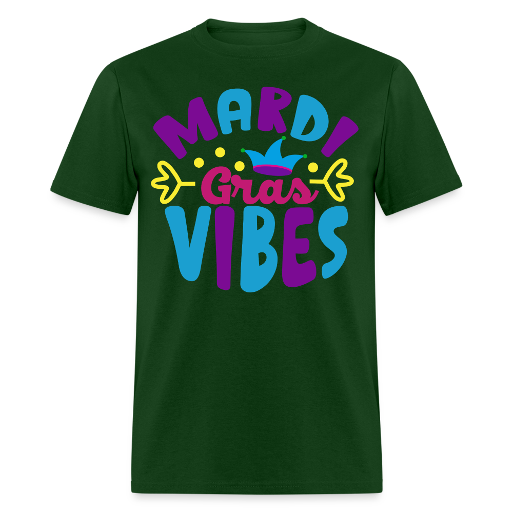 Mardi Gras Shirts For Couples New Orleans Carnival Graphic T-shirt - forest green