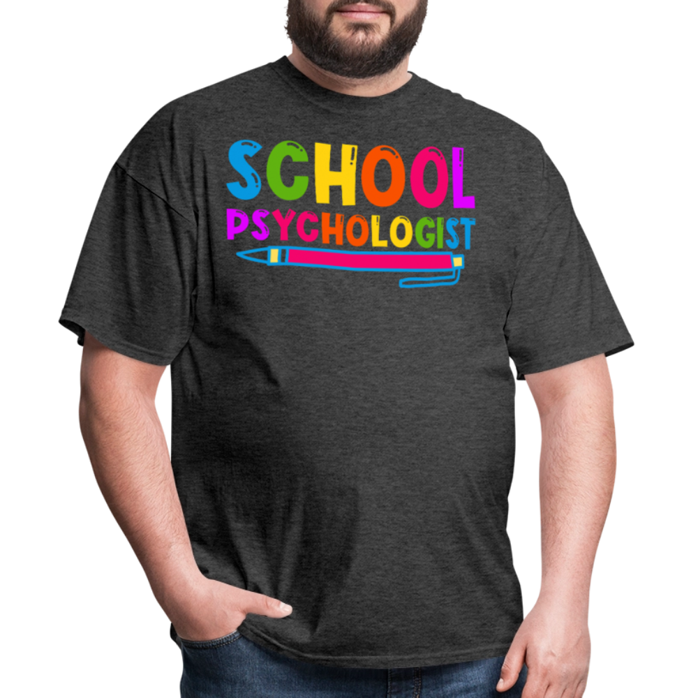 Best Gifts For School Psychologists Mental Health Unisex T-Shirt - heather black