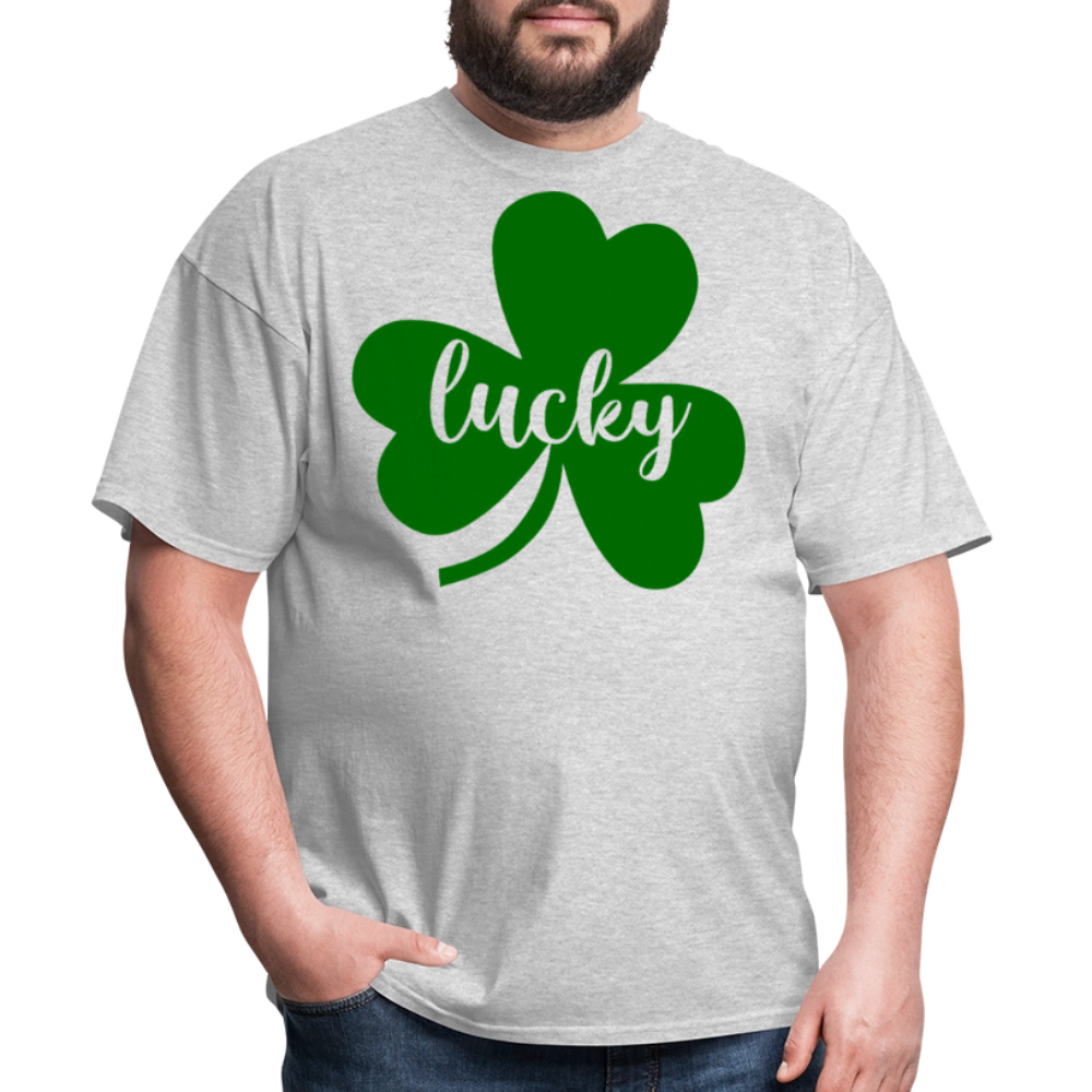 St Patrick’s Day Lucky Clover T-shirt - heather gray