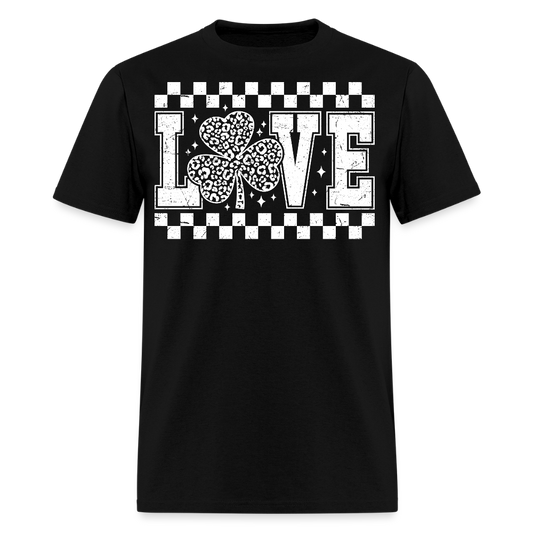 Vintage Shamrock St Patrick’s Day Love T-shirt - black