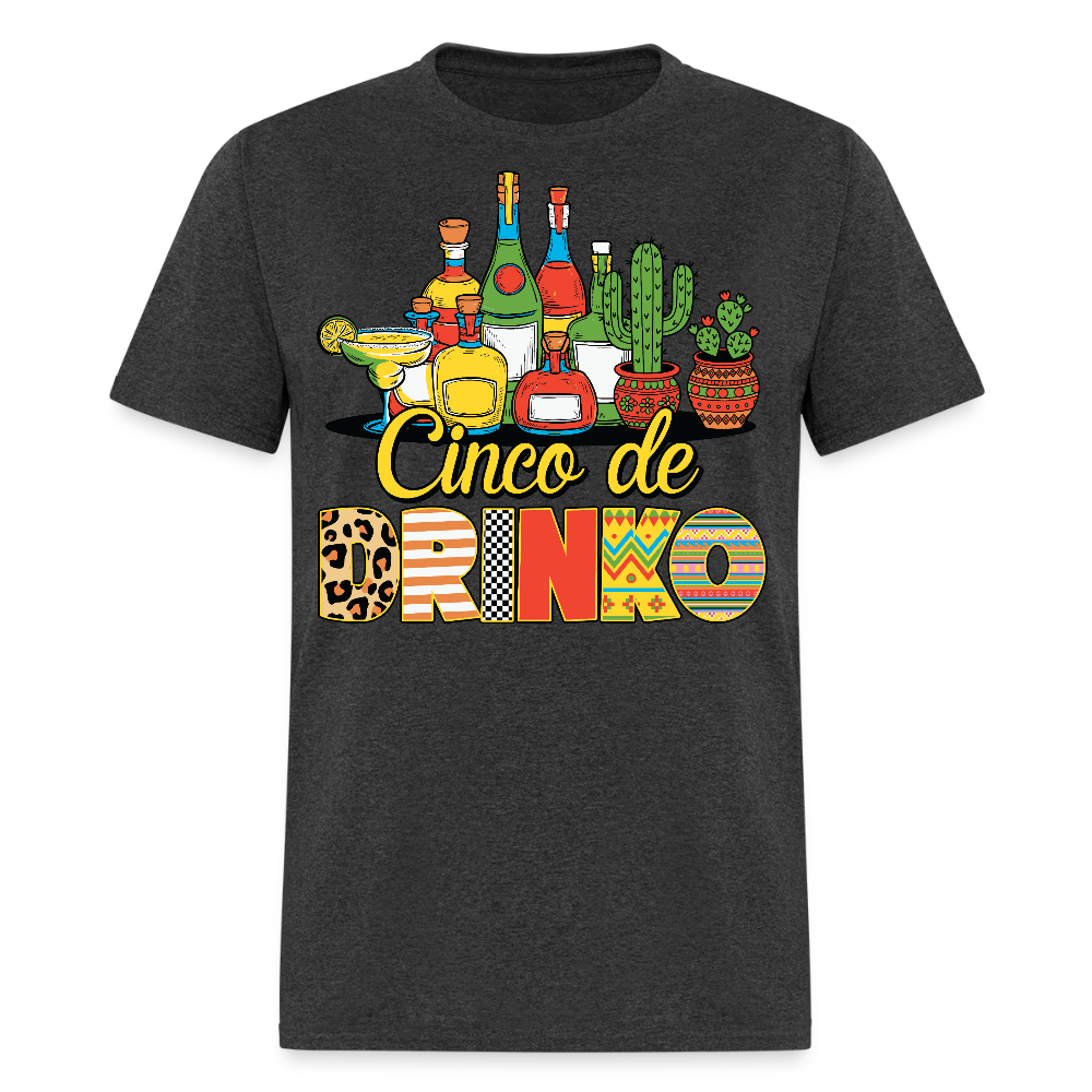 Tequila and Margarita Party Tee Funny Cinco de Mayo Drinking T-shirt - heather black