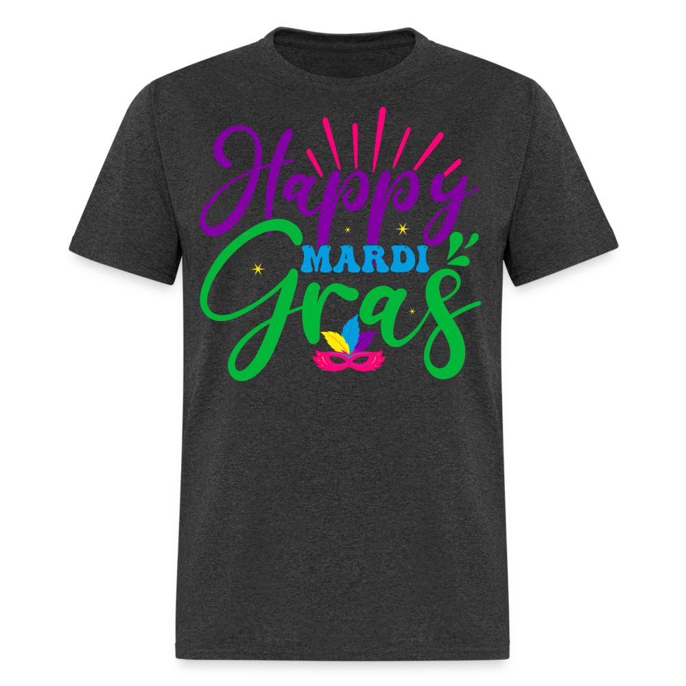 Happy Mardi Gras Party Unisex Classic T-shirt - heather black