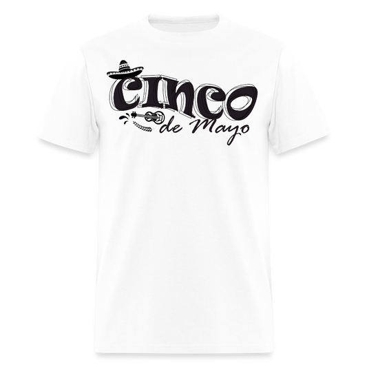 Funny Cinco de Mayo Graphic Tee Mexican Heritage Festival T-shirt - white