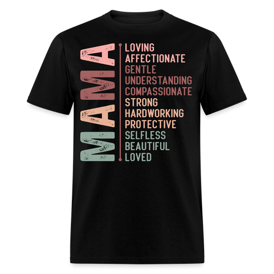 Inspirational Mama Graphic Tee For Mother’s Day T-shirt - black