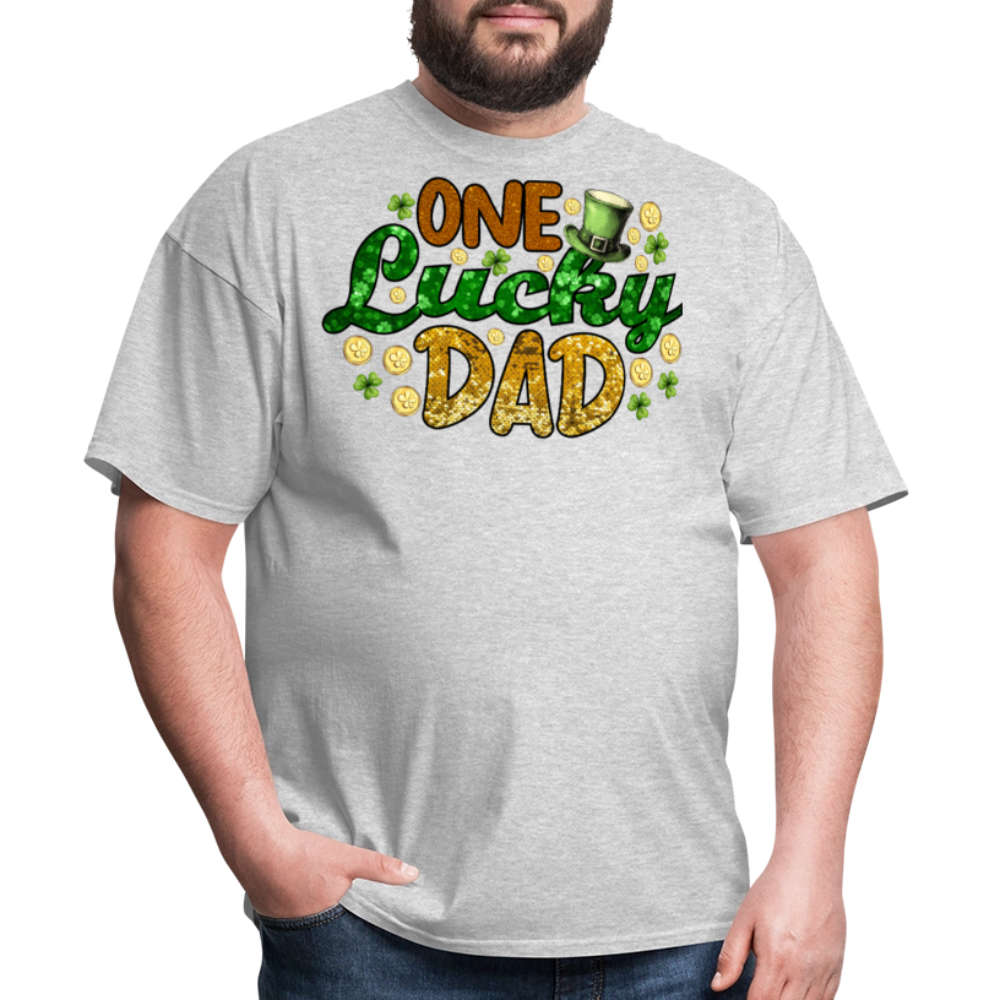 One Lucky Dad St Paddy’s Day T-shirt - heather gray