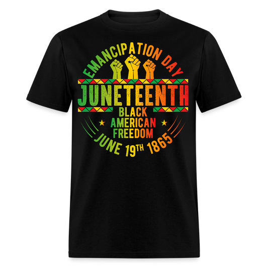 Juneteenth Emancipation Day Black American Freedom T-shirt - black