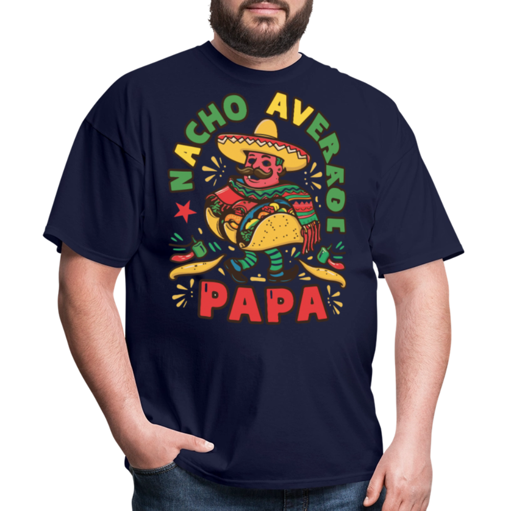 Nacho Average Papa Taco Lover T-shirt - navy