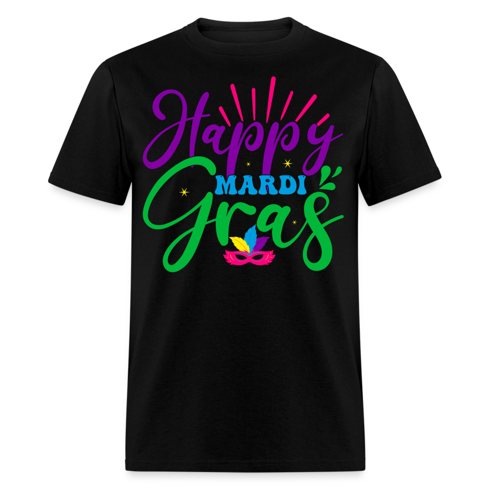 Happy Mardi Gras Party Unisex Classic T-shirt - black