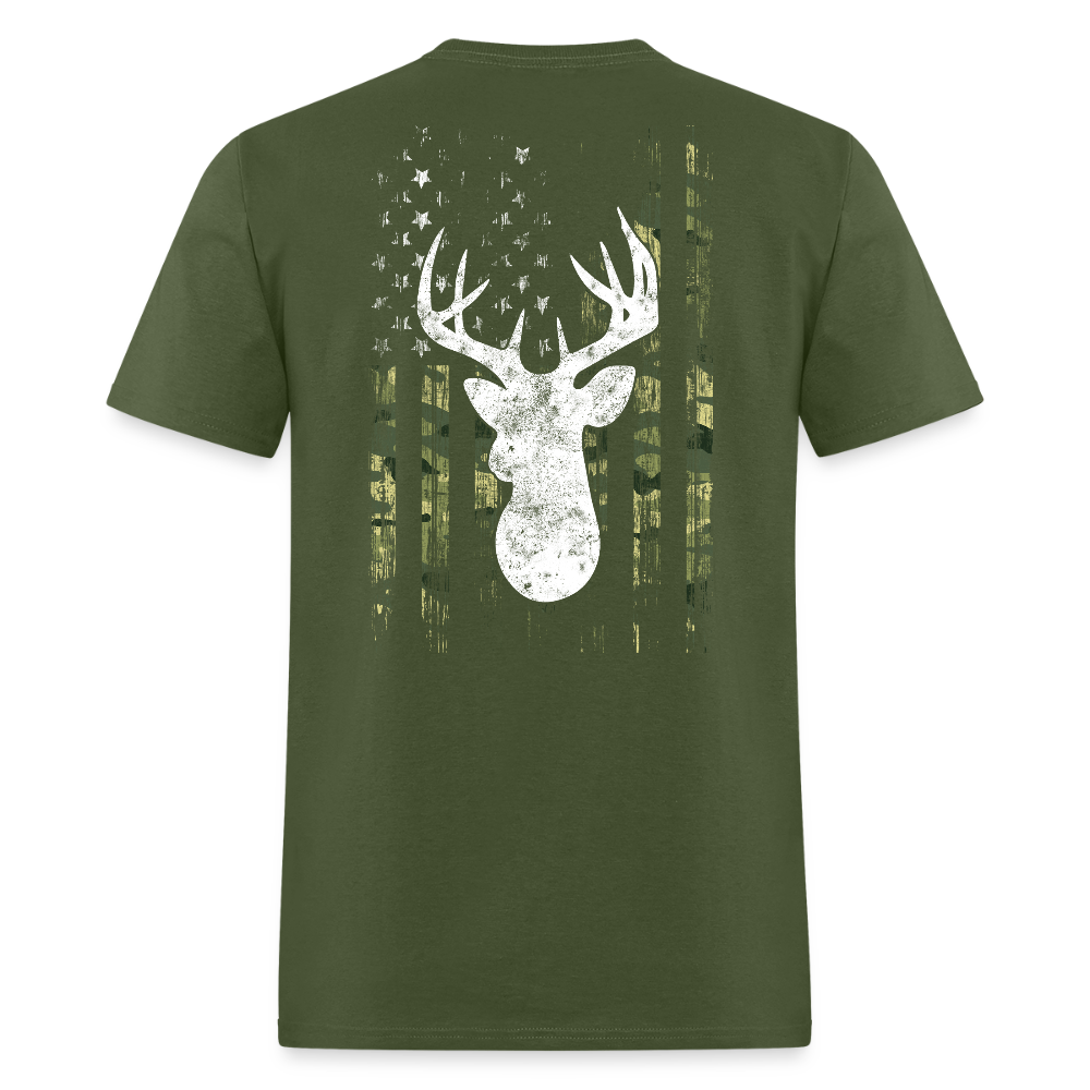 Camo American Flag USA Camouflage Unisex Classic T-Shirt - military green