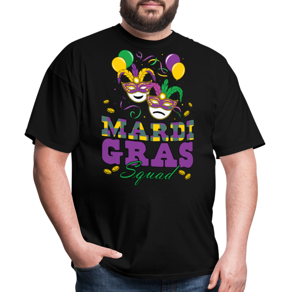 Matching Mardi Gras Squad Shirts For Friends Funny Mardi Gras T-shirt - black