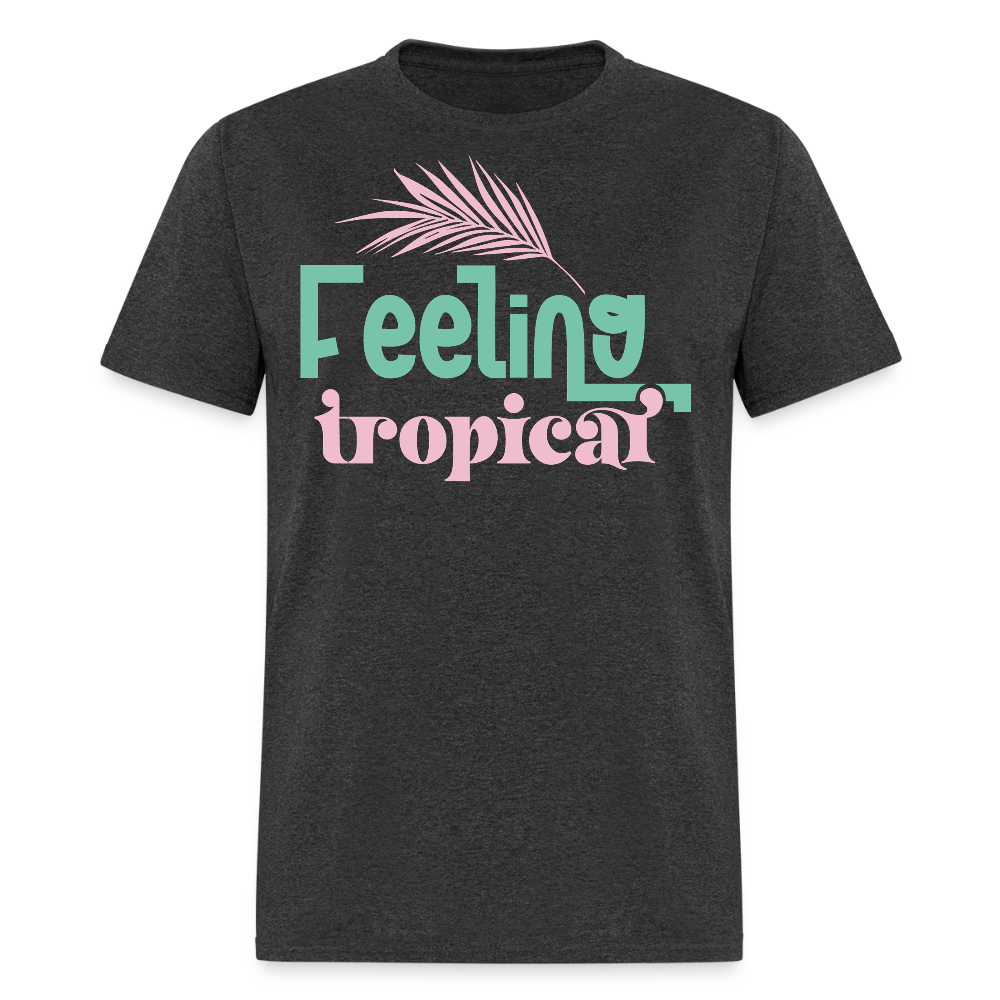 Tropical Summer Pastel Beach Vacation T-shirt - heather black
