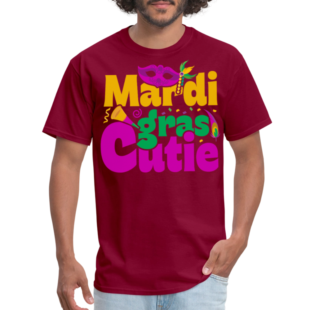 New Orleans Shirt Cute Mardi Gras Party T-shirt - burgundy