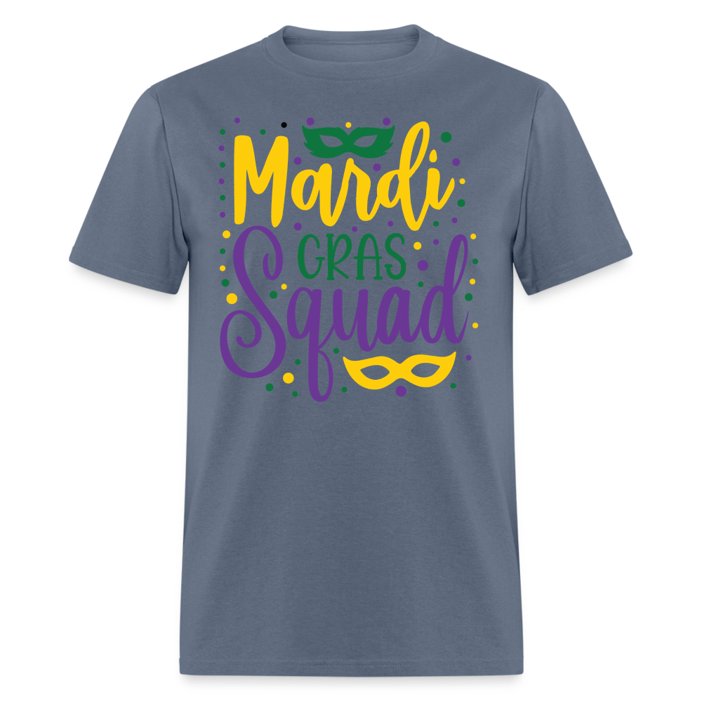 Mardi Gras Squad Matching Shirts Louisiana Carnival Party T-shirt - denim