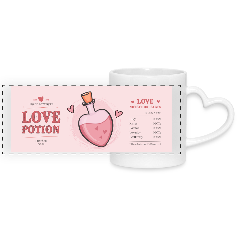 Love Potion Cute Valentine's Day Coffee Mug - white