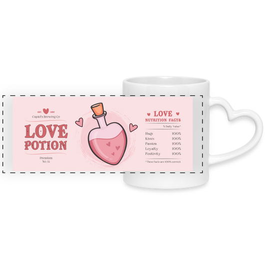 Love Potion Cute Valentine's Day Coffee Mug - white