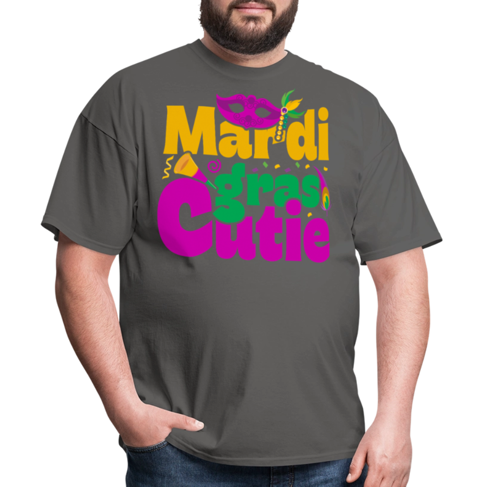 New Orleans Shirt Cute Mardi Gras Party T-shirt - charcoal