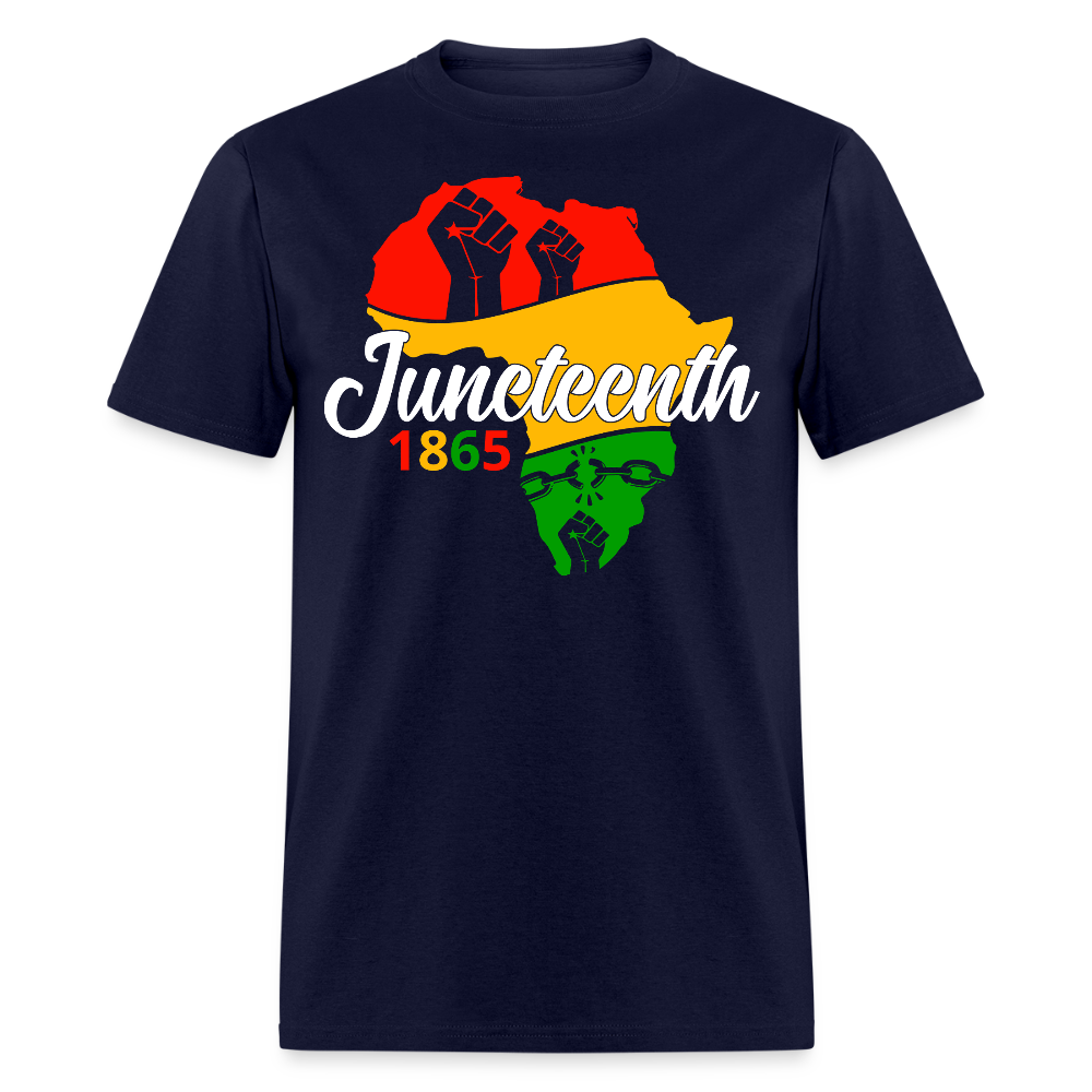 Juneteenth 1865 African Heritage T-shirt - navy