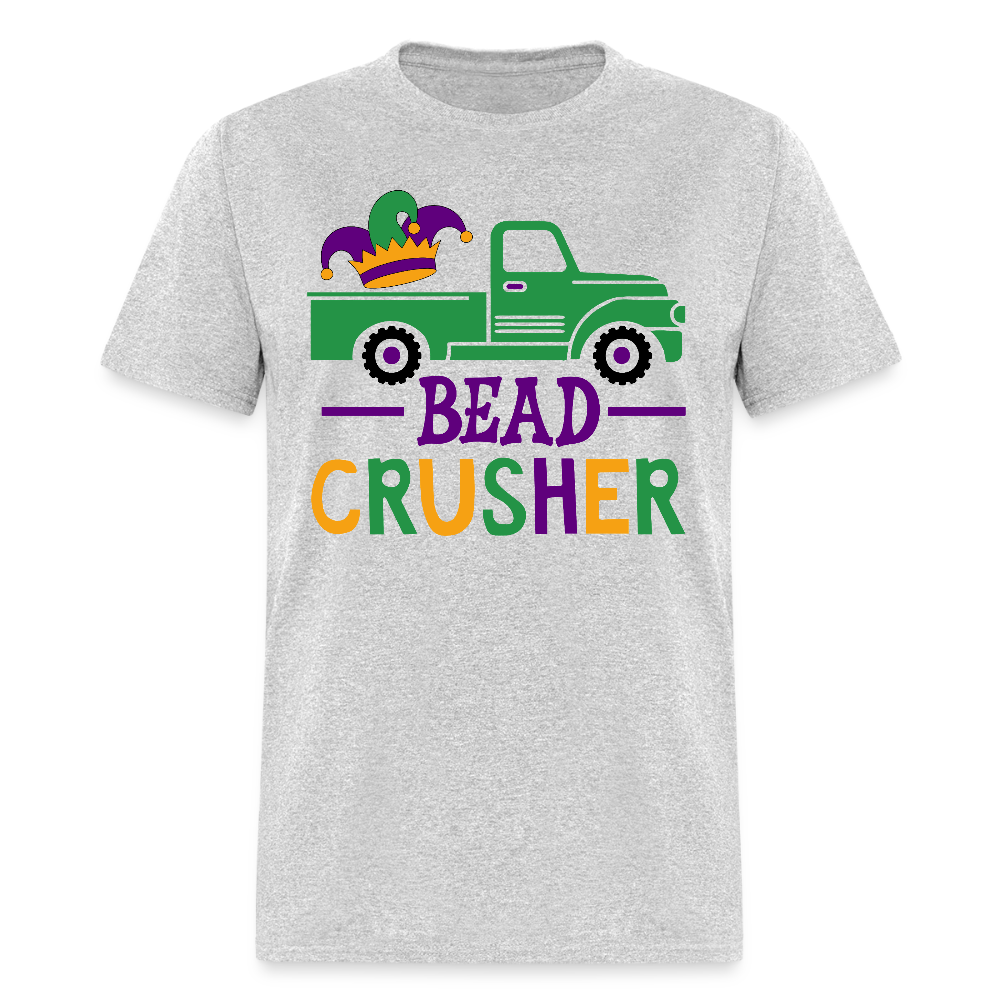 Mardi Gras Beads And Trucks Tee Mardi Gras Bead Crusher t-shirt - heather gray