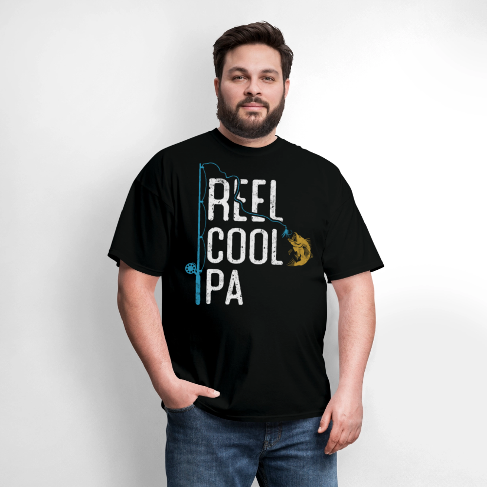 Reel Cool Pa Unique father’s Day Fishing T-shirt - black