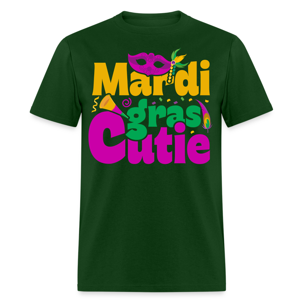 New Orleans Shirt Cute Mardi Gras Party T-shirt - forest green