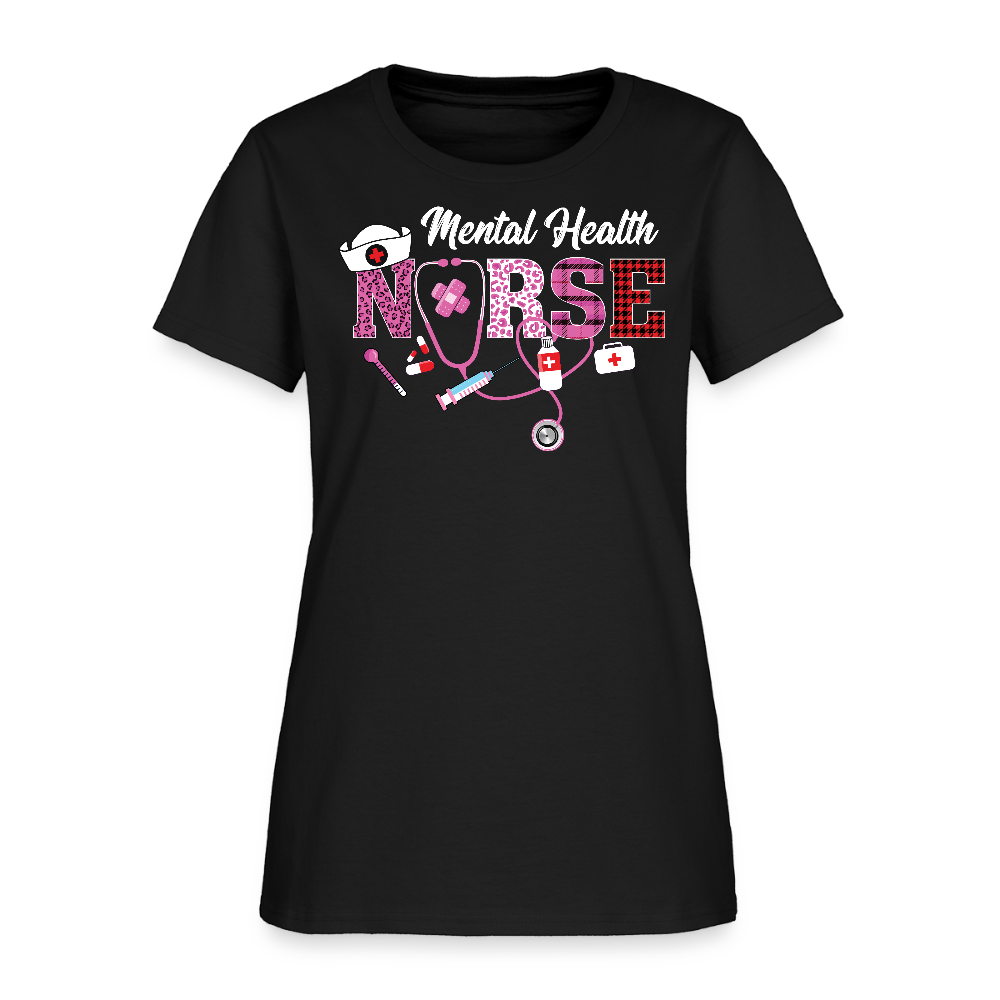 Mental Health Nurse Gift T-Shirt - black
