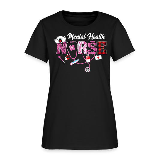 Mental Health Nurse Gift T-Shirt - black