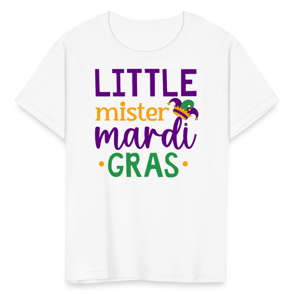 Little Mister Mardi Gras Outfit Carnival festival Kids’ T-shirt - white