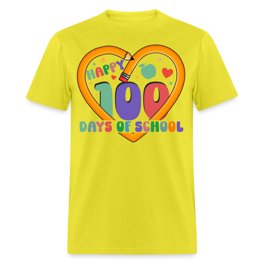 Best 100 Days Of School Gifts For Teachers Unisex T-Shirt - yellow