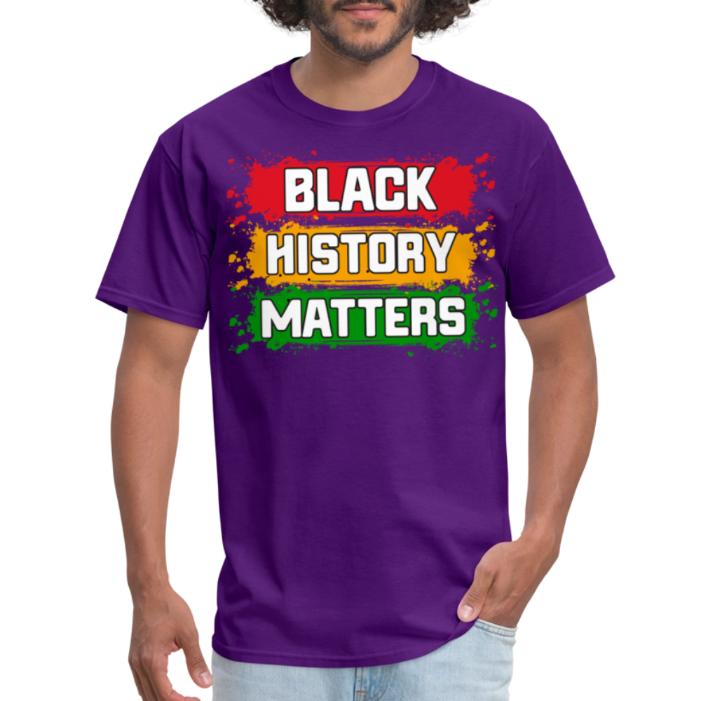 African American Heritage Apparel for Black History Month Unisex T-shirt - purple