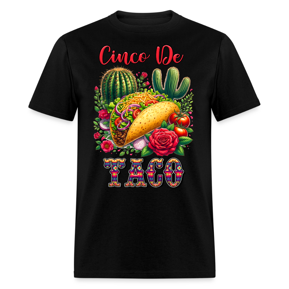 Funny Mexican Food Tee Cinco de Mayo Taco T-shirt - black