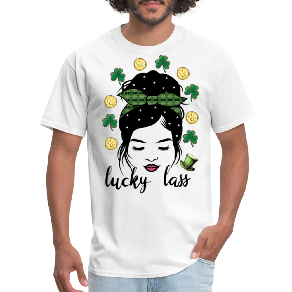 St Patrick’s Day Lucky Lass Women T-shirt - white