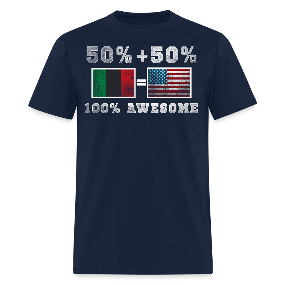 Cultural Identity African American Heritage T-Shirt - navy